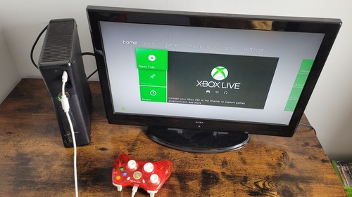 Xbox 360 black 250gb console - xbox,