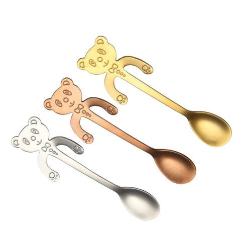 3pcs stainless steel bear - stainless,