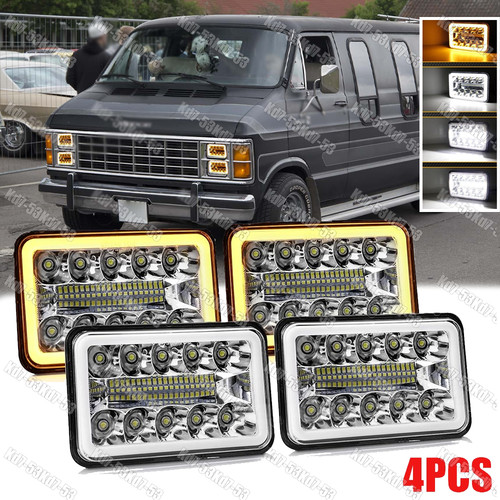 4x6 led headlights hi lo - 4x6", hi-lo