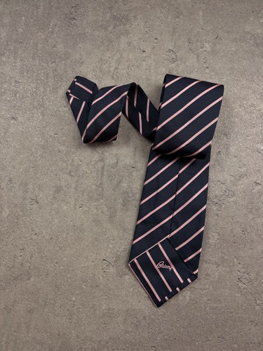Brioni navy pink striped - brioni,
