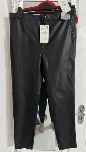 Zara black faux - zara, pull
