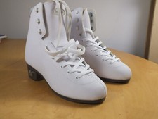 ROOKIE Artistic Heeled Quad Roller Skate White BOOTS ONLY UK6 252mm Insole