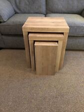 Next Bronx Light Oak Nest Of Tables Delivery Available ?