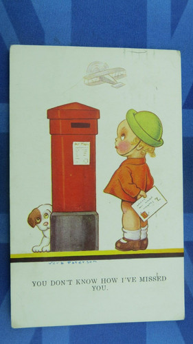 Vera paterson comic postcard - vera,