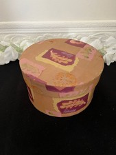 Decorative Round Hard Cardboard Gift Or Trinket Box