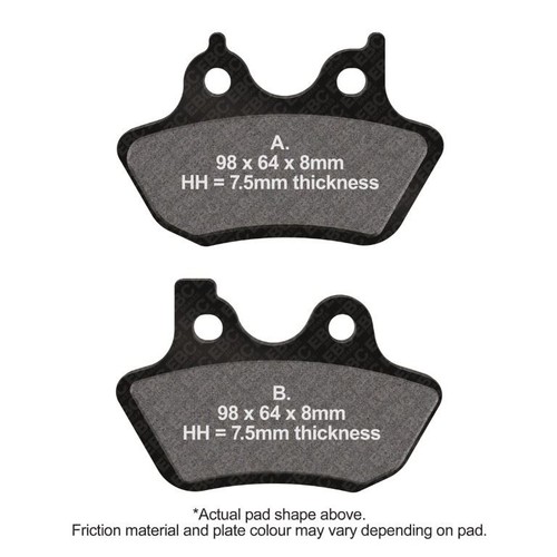 Ebc brake pads dmx - ebc, right