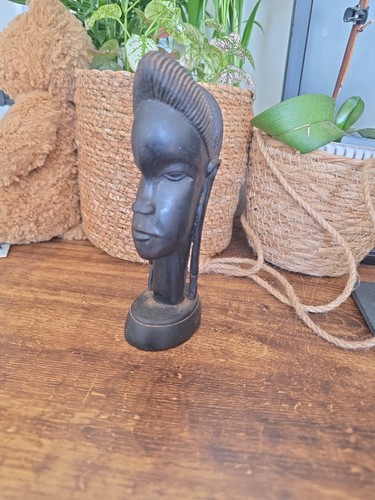 Vintage kenyan ironwood head - vintage,
