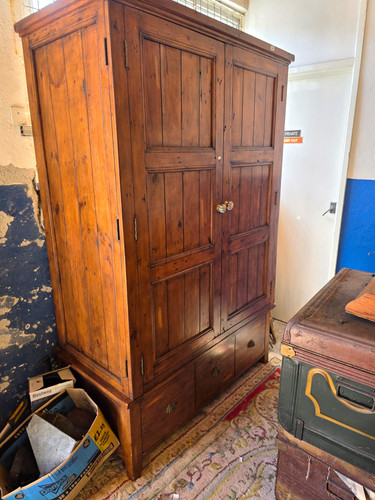 Large rustic pine two door - rustic,