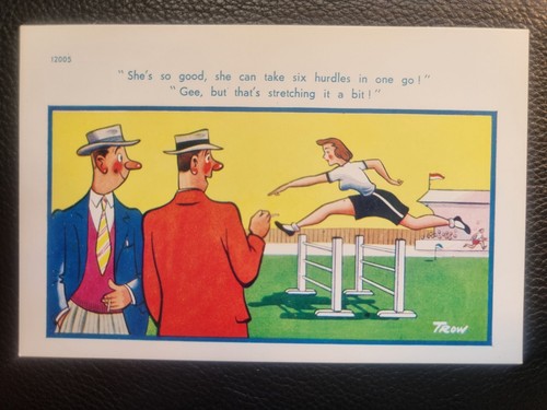 Comic postcard c1950 - comic,