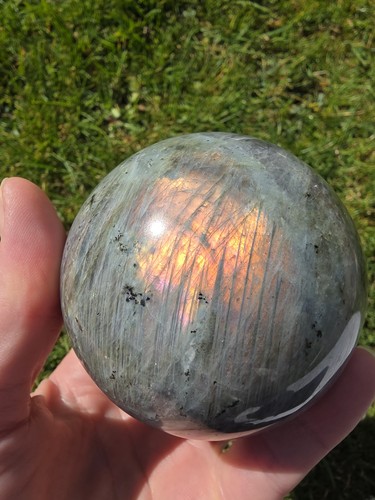 Labradorite sphere 7cm - labradorite,
