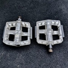RARE GT Original Ice Style Old-Mid School G.T BMX VP Clear 9/16” Bike Pedals