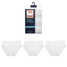 Mens plain white cotton briefs
