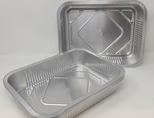 Aluminium foil roaster tray - aluminium,