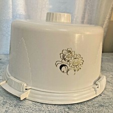 MCM White With Gold Flowers