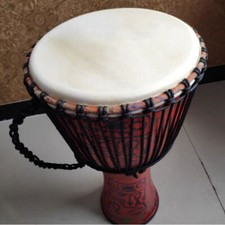 1PC Djembe Drums Head Replacement Goat Skin Round Flat Drum Accessories Retro