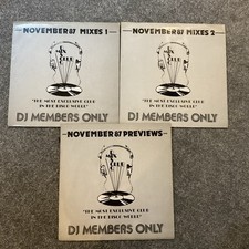 DJ Members Only Disco Mix Club November 1987 Mixes 1 &  2 & previews Preowned 