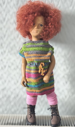 Sasha doll rerooted red hair - rerooted,
