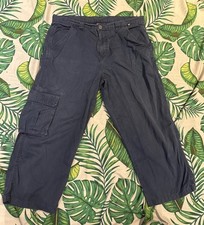 Helly Hansen Cargo Trousers Size 36 Waist W36 Leg 24 L24 Blue Outdoors Hiking