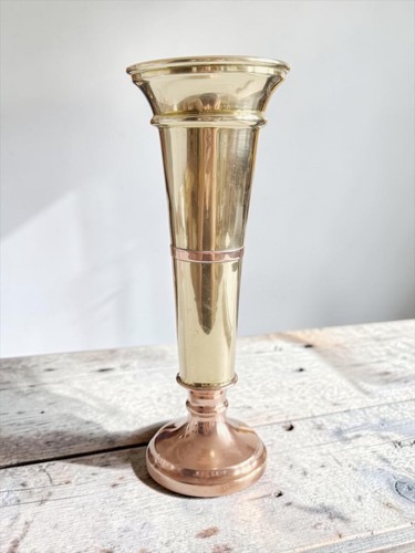 Vintage brass copper trumpet - vintage,