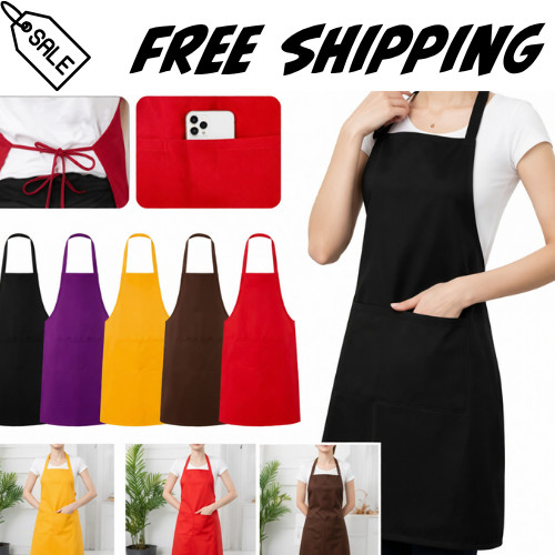 New plain apron with - new, front