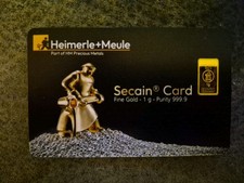 1g 999.9 Fine Gold Heimerle +