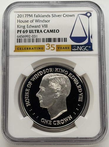 2017 falklands silver crown - falklands,