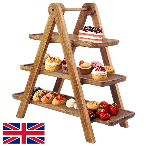 Tier serving tray wooden - tier,