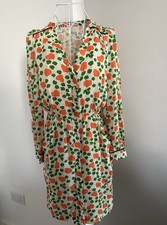 Whistles Silk Orange and Green