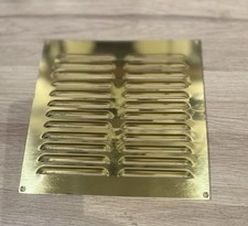 Polished Brass Louvre Vent 9 X 9