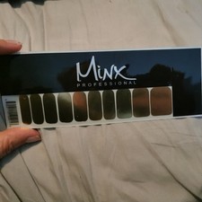 Gold Lightning MINX PROFESSIONAL NAIL WRAPS NEW SALON QUALITY 