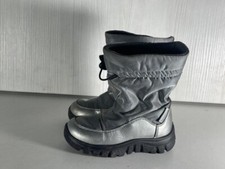 Naturino Kids Girls Grey Drawstring Winter Snow Waterproof Boot UK 8 EU 26 -A186