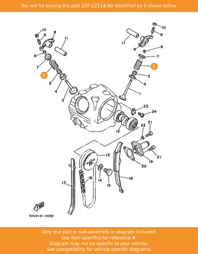 Yamaha spring valve outer - yamaha, spring,