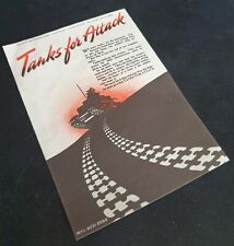 WW2 British Haverfordwest Fund Raising Welsh Tanks For Attack Leaflet July 1942