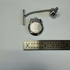Police Badge Silver Tie Tac