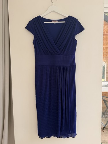 Per una blue pleated midi - una,