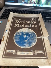 VERY RARE APRIL 1933 RAILWAY
