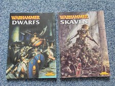 SKAVEN DWARFS ARMY BOOK x2 ACC PB 2000-02 GAMES WORKSHOP WARHAMMER FANTASY WFB
