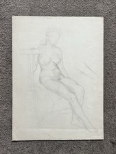 Vintage 1940s sketch - 1940s, drawing