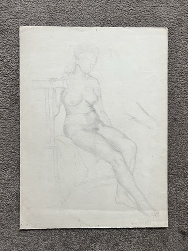 Vintage 1940s sketch drawing - sketch,