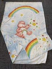VINTAGE 1980's Care Bears Duvet Cover & Pillow Case Set