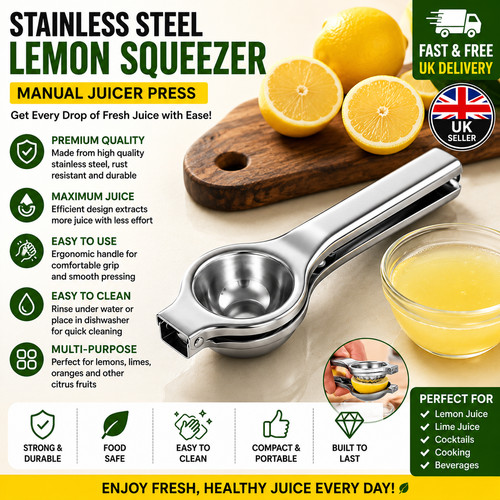 Stainless steel lemon juicer - lemon,