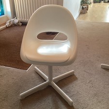 IKEA LOBERGET SIBBEN Children's Desk Chair Homework Sturdy Modern White USED
