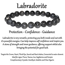 Natural Crystal Healing Chakra Gemstone Bead Bracelet Protection Gem Stone