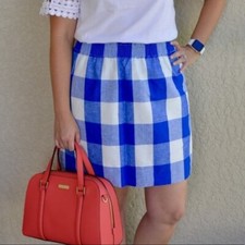 J Crew Blue White Buffalo