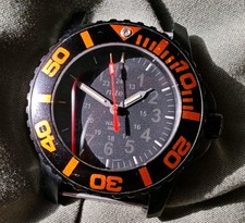 Nite NATO Watch Military Style Black Dial GTLS Used Not Working Needs A Service