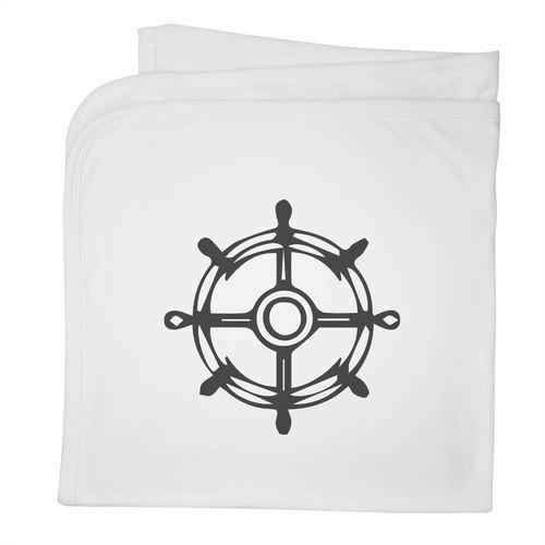 Ship helm baby blanket - helm',