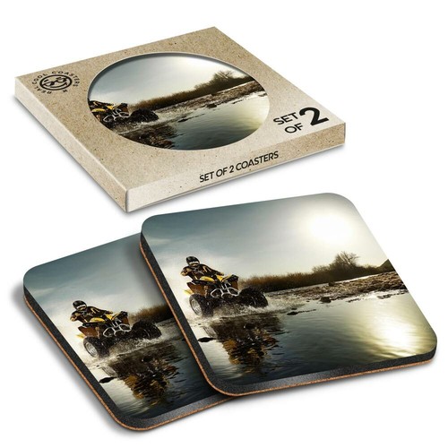 Boxed square coasters - boxed,