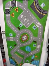 Children's Kids Road Roundabout  Play Mat Rug