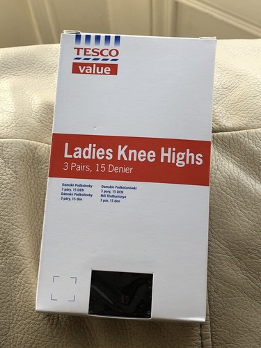 Knee highs black den - black,