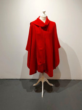 Soft Button Shawl Poncho with